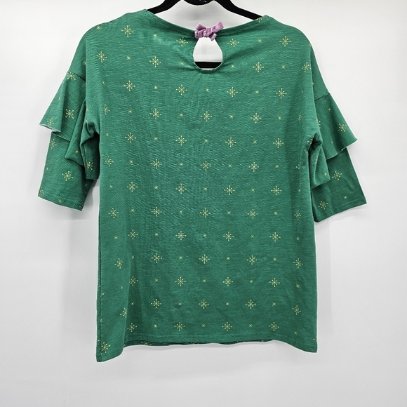 Matilda Jane Tis The Season Top Make Believe North Star Shirt girls Size 14 - Picture 2 of 5